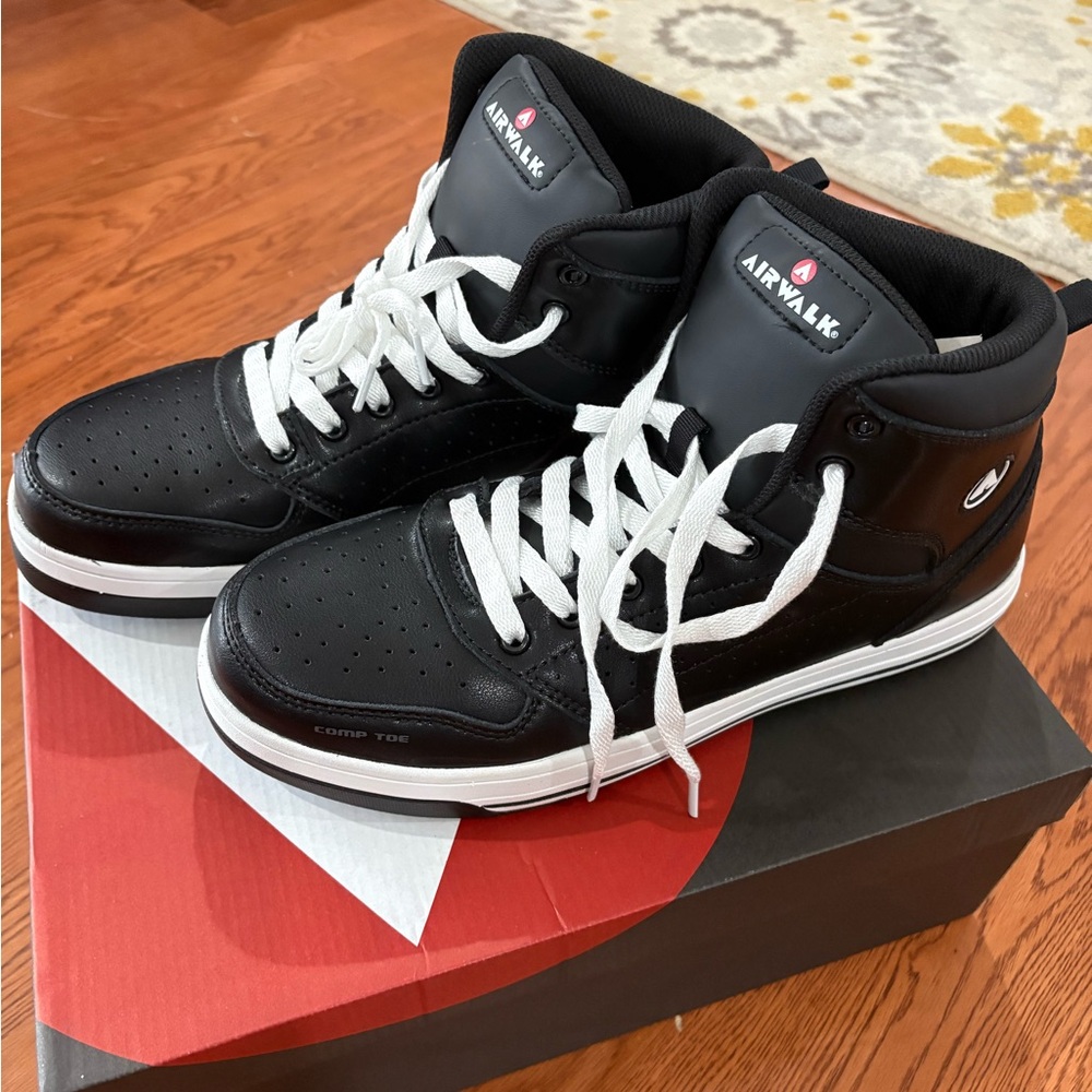 Airwalk Black and White High-Top Sneakers